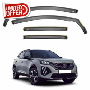 ISPEED Wind Deflectors For Peugeot 2008 MK2 2019-2027 4pc Set | Keep Your Car Ventilated In Rain & Wind
