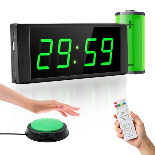 LED Digital Workout Timer with Start/Stop Button