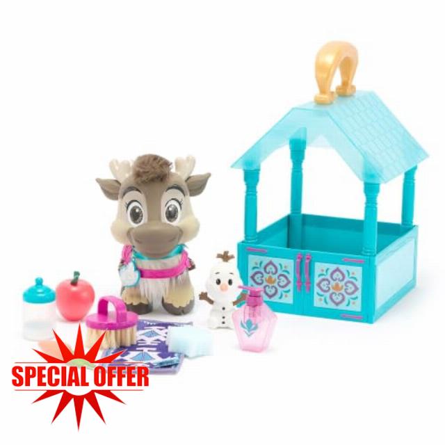 Disney Store Official Sven Nurture Play Set with Olaf