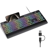 seenda CTU-301 Wireless Bluetooth Keyboard and Mouse for iPad Blue Purple | Cute Typewriter Wirel...