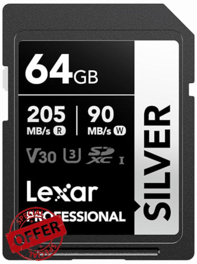 Lexar 64GB SD Card SILVER