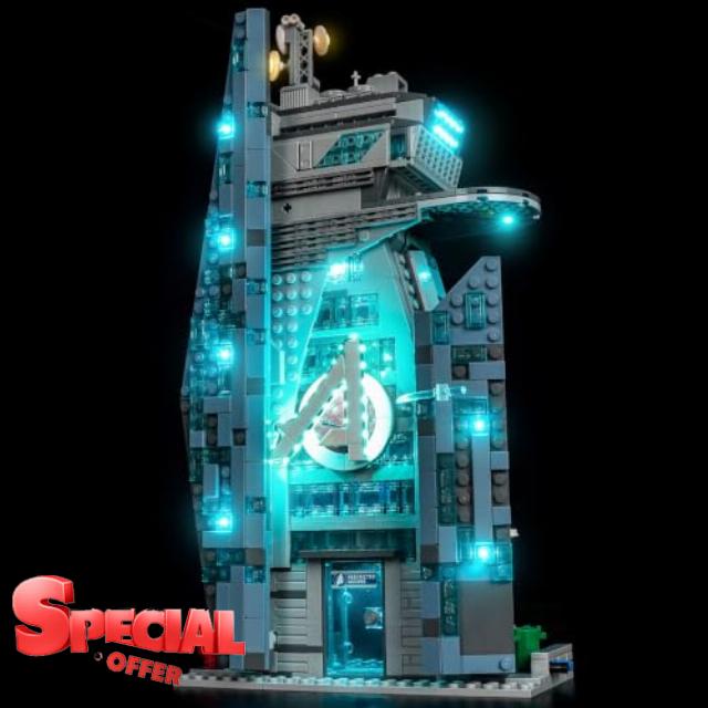 LocoLee LED Light Set Compatible with LEGO 76352 New Avengers Tower                                                          Lighting Kit Compatible with LEGO Avengers: Doomsday New Avengers Tower