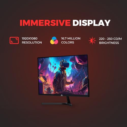 1920x1080 Display Sharp Full HD visuals with smooth 100Hz motion and responsive 1ms performance for gaming