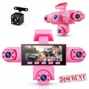 Rimoody 5 Channel Dash Cam Front and Rear Camera 1080P                                                          360° View Car Dashcam with Night Vision Loop Recording Motion Detection Reverse Assist 170° Wide Angle 24H Parking Monito