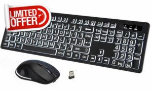Rechargeable Wireless Keyboard and Mouse