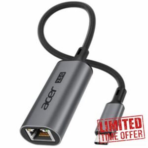 Acer 2.5Gbps USB C to Ethernet Adapter