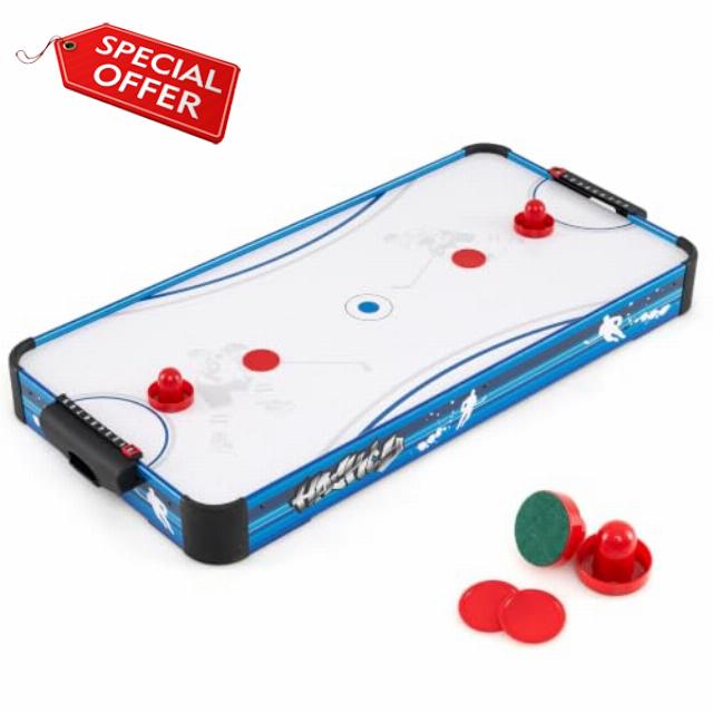 Maxmass 40''/108cm Tabletop Air Hockey Table Game                                                          with 12V Powerful Electric Fan