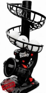 Feed Buddy Baseball Pitching Machine – Automatic Ball Feeder for Practice                                                          Automatic Baseball Pitching Machine with Ball Feeder for Solo Batting Practice – Improve Timing