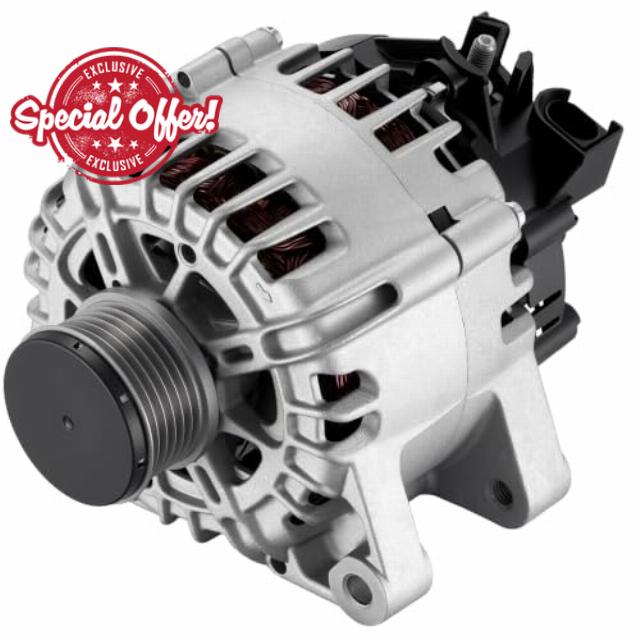 BDFHYK Alternator Fit for Ford Fiesta Focus Grand C-Max Tourneo Connect                                                          Compatible with Ford Fiesta 1.4L TDCi 2008-2012 Focus 1.5L TDCi 2014-2023