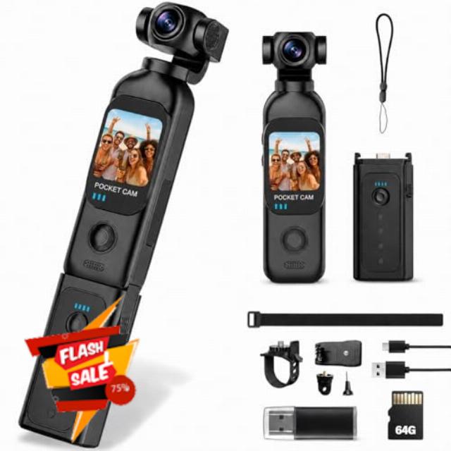 Vlogging Camera with 270° Rotating Lens