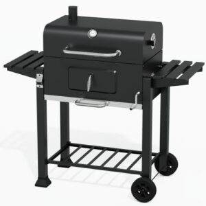 Smoker Barbecue With 2 Folding Side Table