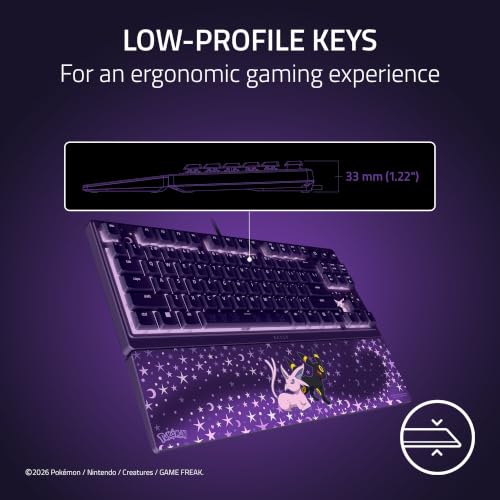 flat gaming keyboard - Chroma backlit - Dedicated media keys - US QWERTY layout | Membrane switches