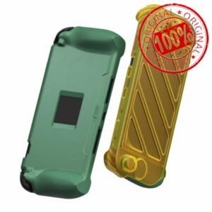 Savage Raven by Skull & Co. StandGrip Front Cover Bundle for Nintendo Switch 2: Protective Case with Textured Grips Full Protection and Hard-Shell Front Cover Handheld Design- Green+Yellow