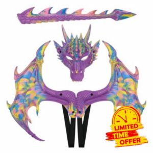 Dragon Costume - Soft Foam Wings | and Tail Set                                                          Waterproof foldable material