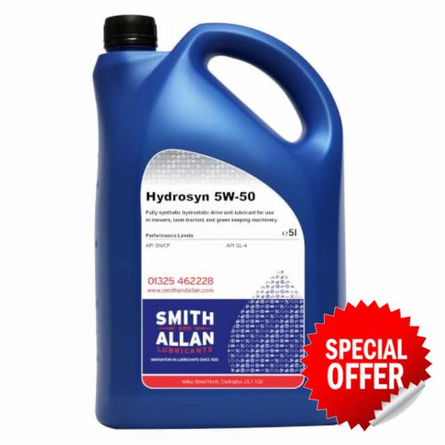 5W-50 Hydrostatic Fluid Mowers & Lawn Tractors HST Transmission Oil 5 Litre 5L