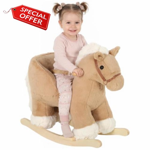 AIYAPLAY Kids Rocking Horse w/Sound for Toddlers 18-36 Months