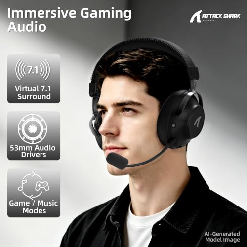 Mic - White 2.4G/BT5.3/Wired for PC/PS/Switch