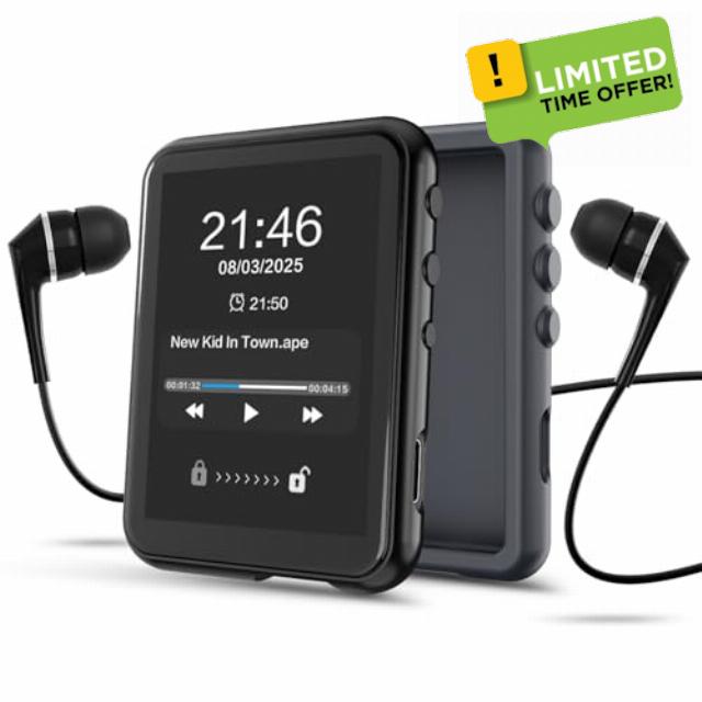 64GB MP3 Player with Bluetooth 5.3