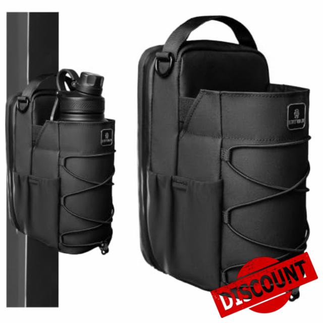 Magnetic Gym Bag with Water Bottle Holder
