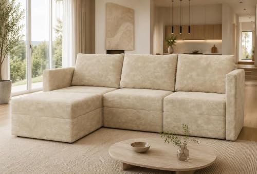 215cm Wide                                                          Sofa with Storage Space