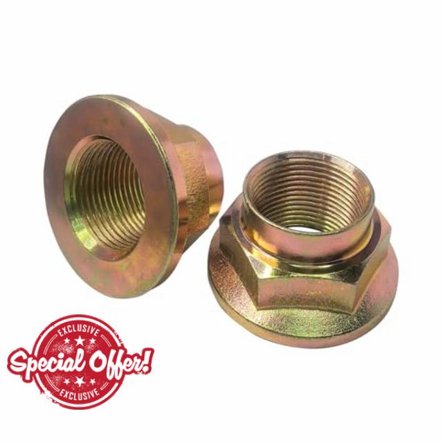 2PCS M24 x 1.50 Axle Nut Compatible with 1989-2012 Mazda & 1996-2004 Isuzu