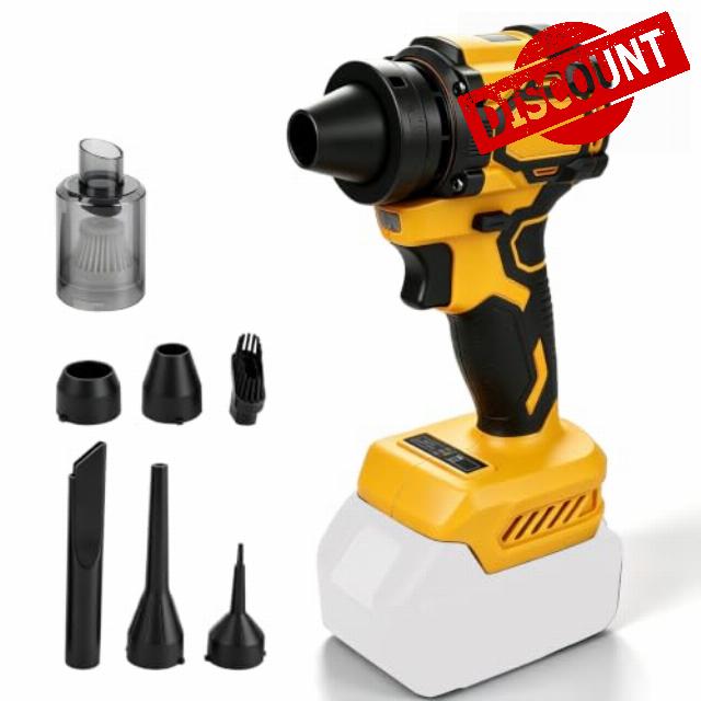 Cordless Leaf Blower Compatible with Dewalt 18V                                                          Handheld Blower and Vacuum Cleaner