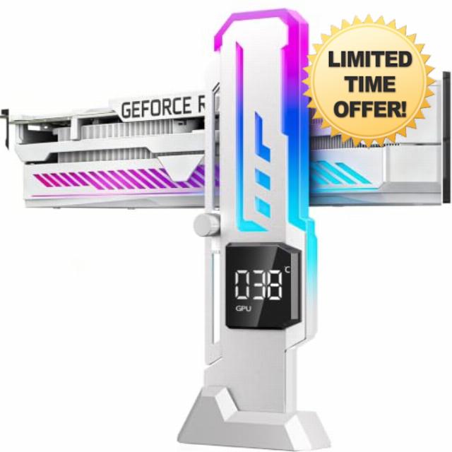 X7-Pro GPU Support Bracket with Temp Display