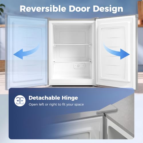 Removable Glass Shelves and Adjustable Temperature for Home