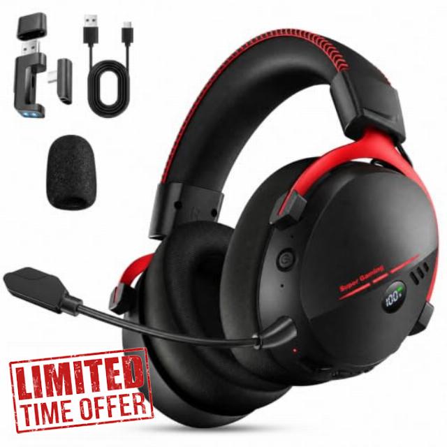 Motast Wireless Gaming Headset for PS5 PS4 PC Switch
