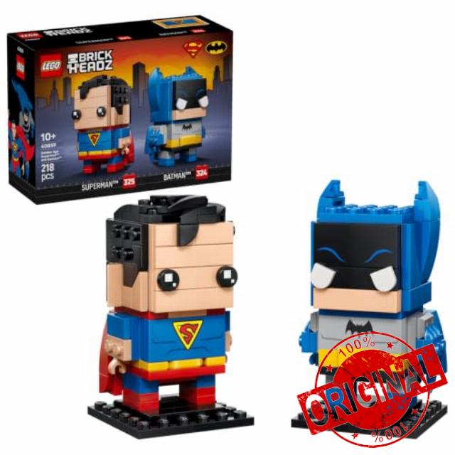 LEGO BrickHeadz Golden Age Superman™ and Batman™ 40859                                                          218 Pieces
