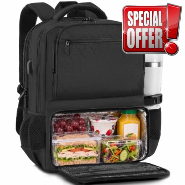 Laptop Backpack with Lunch Compartment