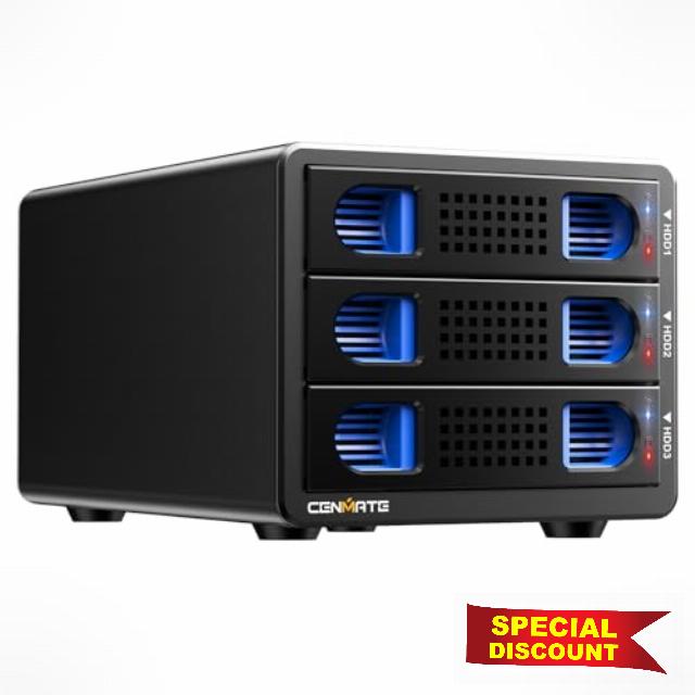 CENMATE 3 Bay Hard Drive Enclosure