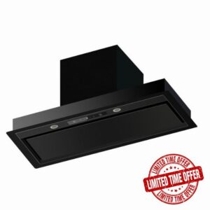 electriQ 52cm Canopy Cooker Hood - Black