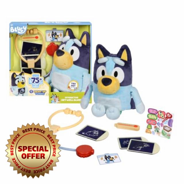 Bluey Get Well Interactive Plush Toy