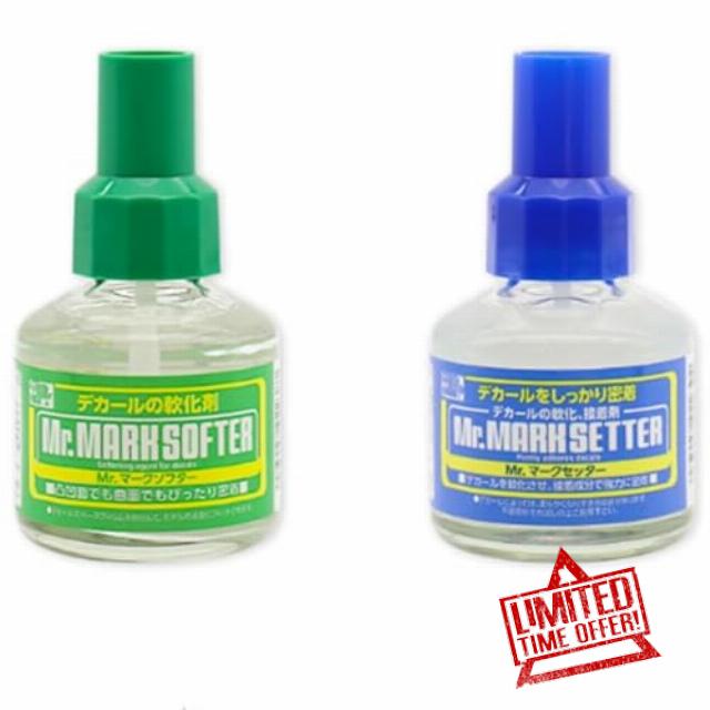 Decal Adhesive and Softener Set for Model Kits – Tacky Backing Glue for Curved Surfaces