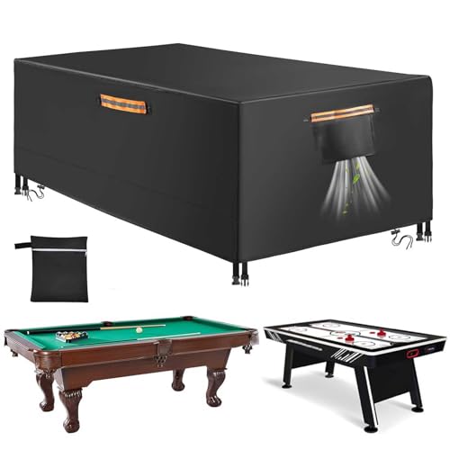 Waterproof & Tearproof Cover for Pool Table 6/6.5/7/7.5/8/8.5/9/10/12 FT