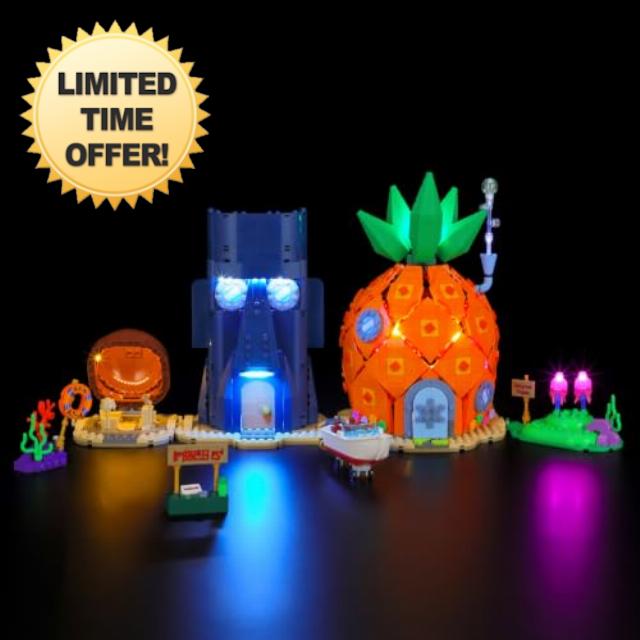 YEABRICKS LED Light Kit for LEGO Sponge BikiniBottom 11386 Set (Building Set NOT Included)