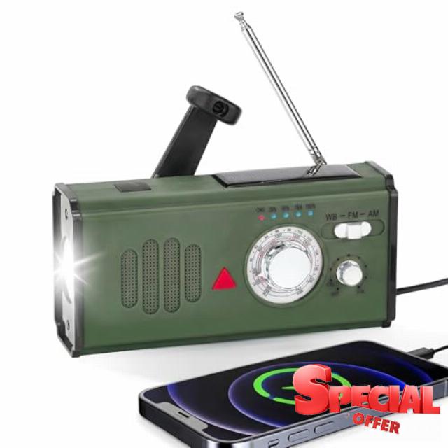 Wind Up Solar Radio