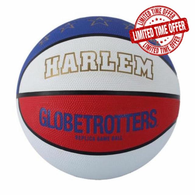 Indoor/Outdoor Rubber Basketball by Harlem Globetrotters