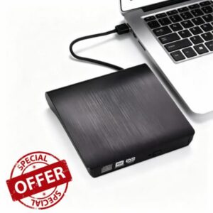 YAODHAOD External CD DVD Drive USB 3.0 Optical Drive Brushed                                                          CD RW Reader DVD Player for Laptop Desktop PC Mac Windows 11/10/8/7