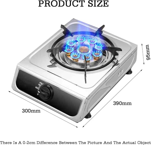 high efficiency flame for indoor and outdoor cooking.