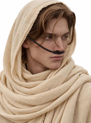 Desert Warrior Nose Piece for Cosplay Lightweight Nose Tube Prop for Sci-Fi Party
