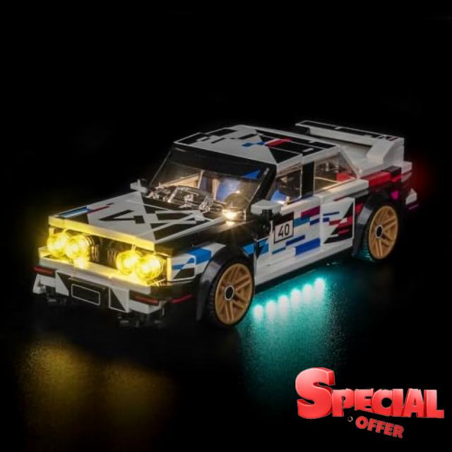 LED Lighting Compatible with LEGO Speed Champions BMW M3 (E30) 77263 - JUST Lights