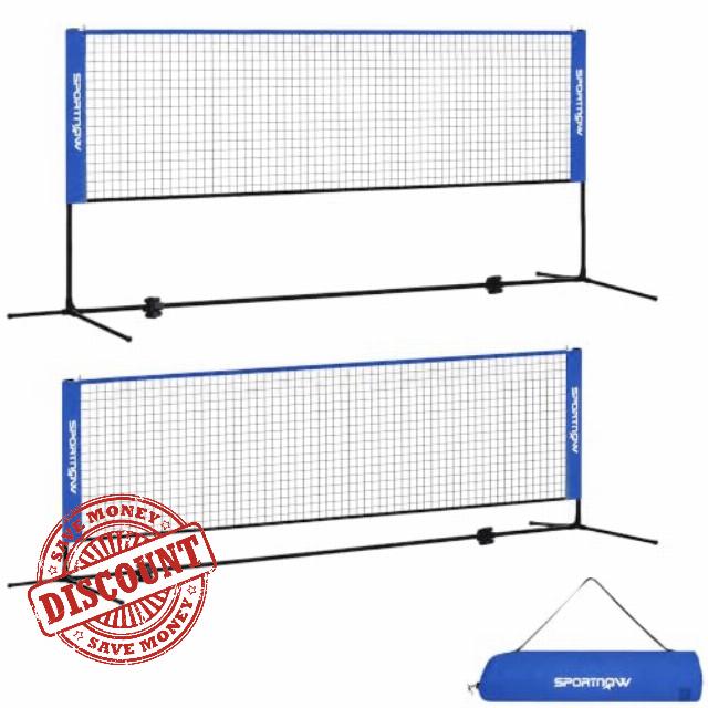 SPORTNOW Badminton Net Foldable Height Adjustable                                                          Outdoor Sports Net