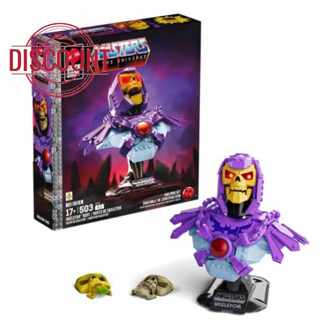 Mattel Brick Shop Masters of the Universe Skeletor Bust Building Set                                                          503 Pieces