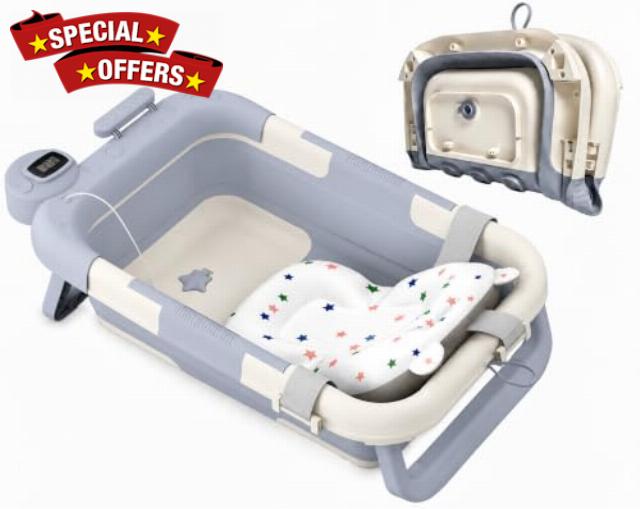 Foldable Baby Bath Tub Digital Display