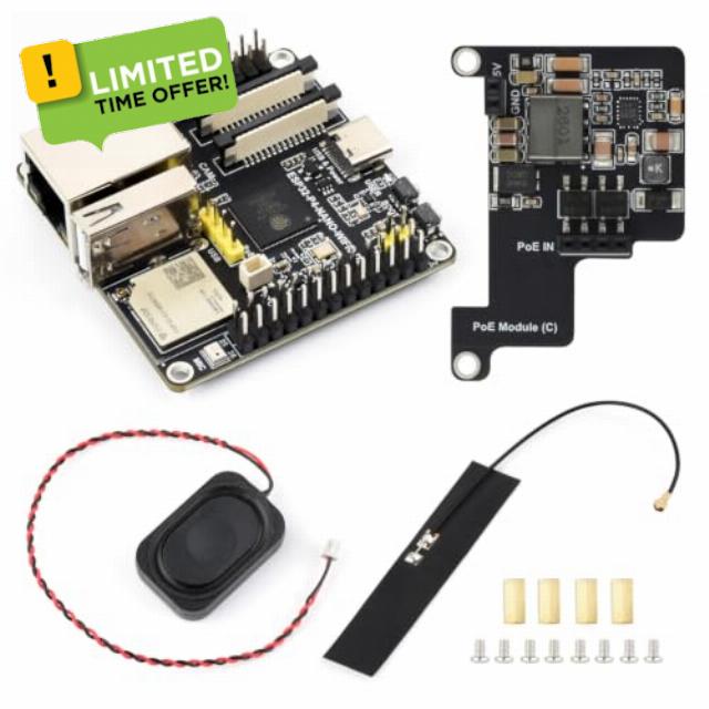 Waveshare ESP32-P4-NANO-WIFI6-DB Development Board KIT-B                                                          RISC-V Dual-Core 400MHz & Single-Core 40MHz