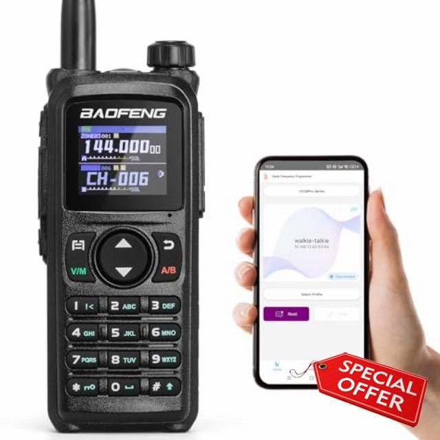 BAOFENG UV-28 PLUS 10W Dual Band Ham Radio with GPS                                                          VHF/UHF Long Range Two Way Radio