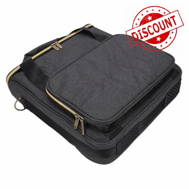 GOWENIC Record Carrying Bag Holds 10 LPs with Pockets for 7 10 12                                                          Padded Protector