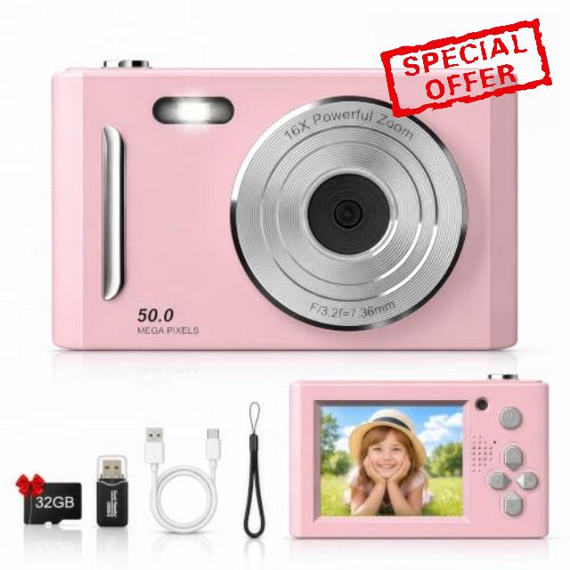 Digital Camera with 32GB Card
